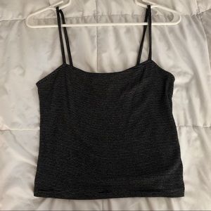 Forever 21 striped cropped tank top